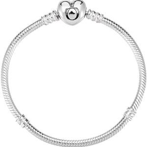 Pandora Moments heart Clasp Snake Chain Bracelet